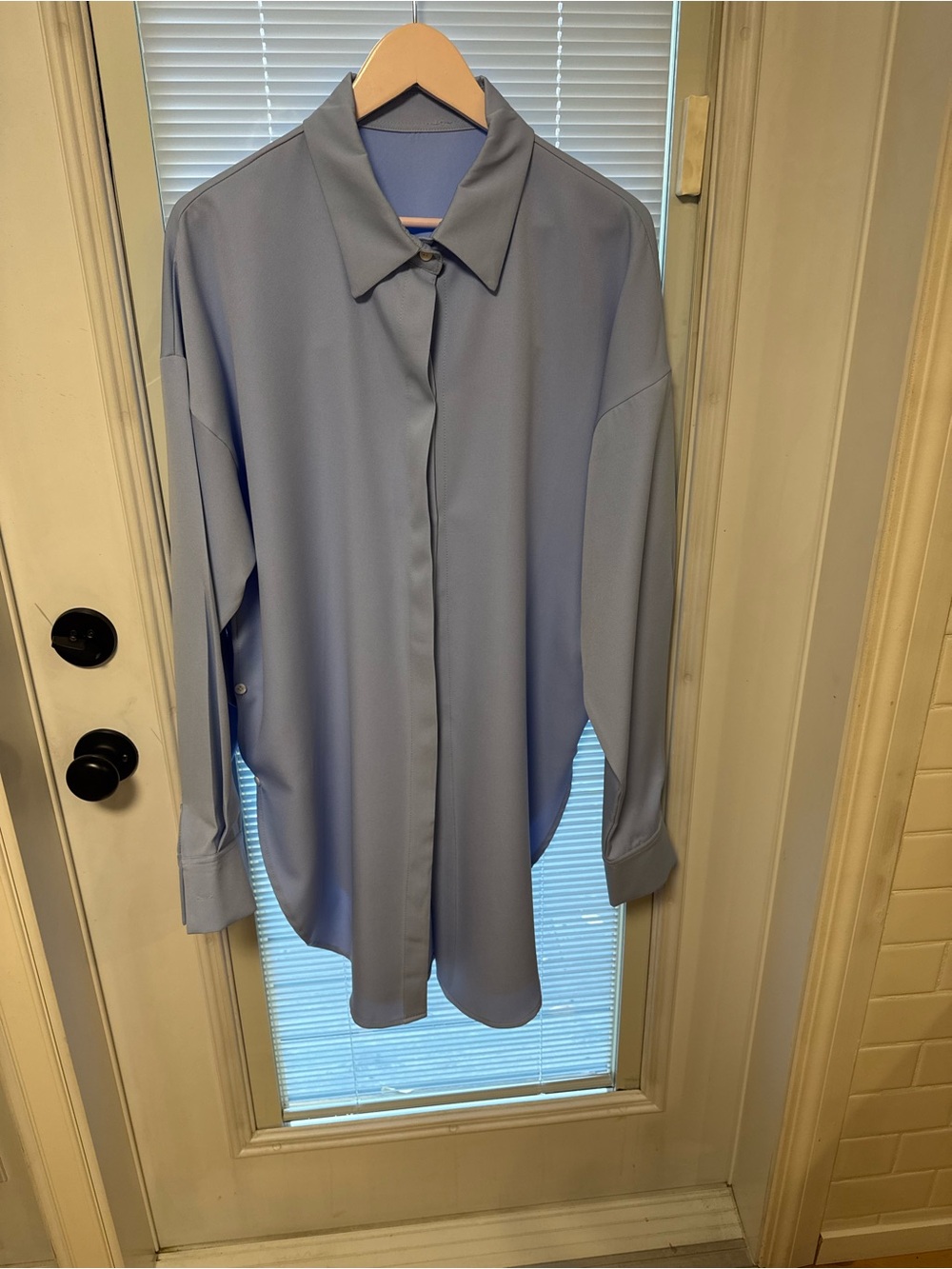 Light Blue Classic Button-Up Shirt